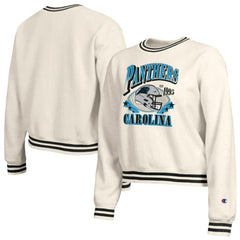 Carolina Panthers Champion Women's Reverse Weave Fleece Sweatshirt - Cream - NFL