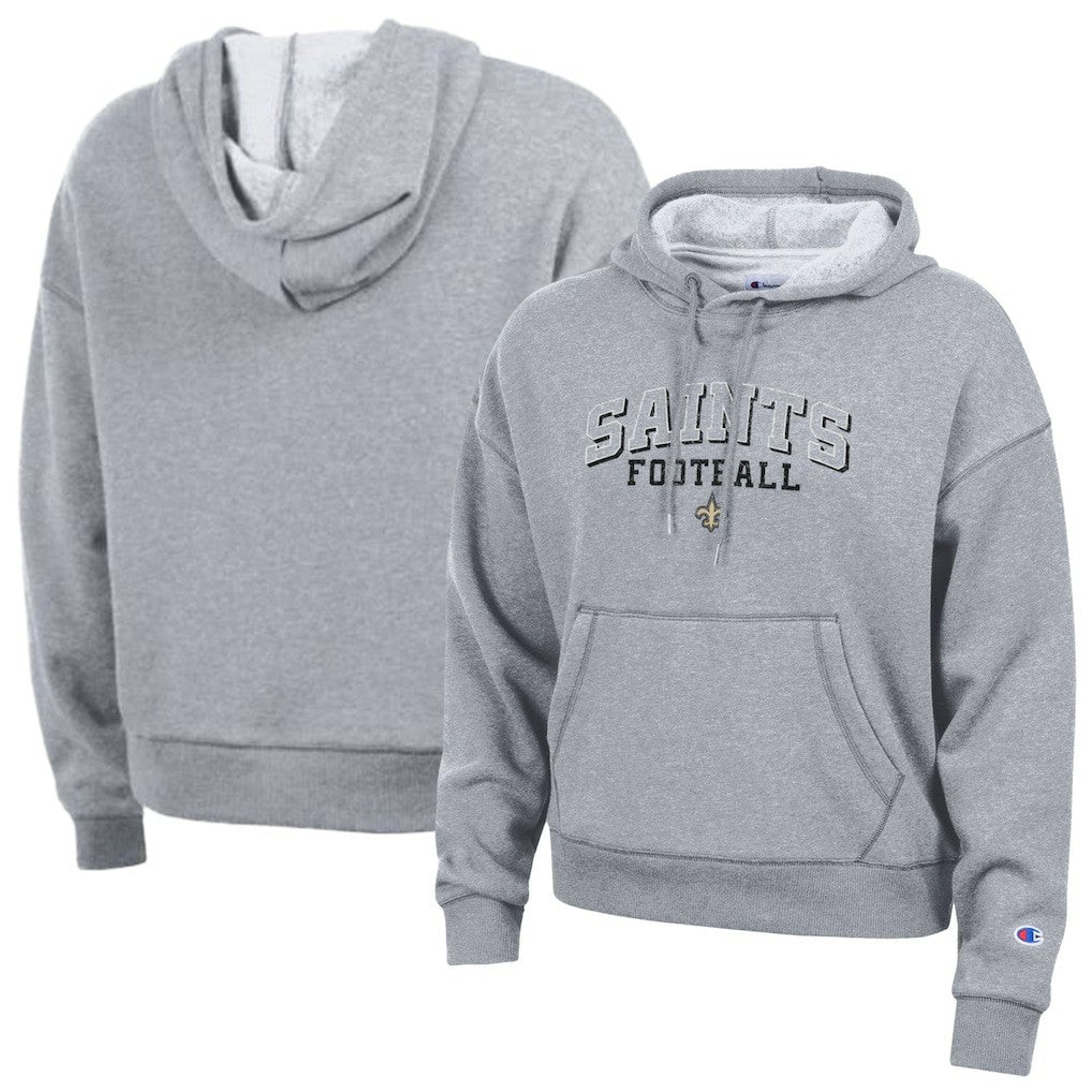 New Orleans Saints Champion Women's Triumph Tri-Blend Hoodie - Gray - NFL