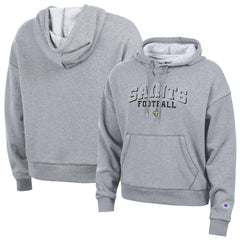 New Orleans Saints Champion Women's Triumph Tri-Blend Hoodie - Gray - NFL