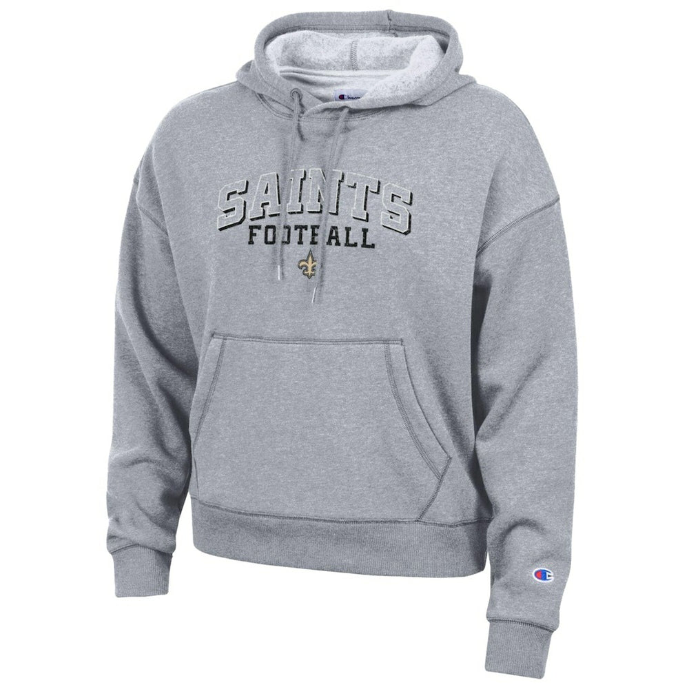 New Orleans Saints Champion Women's Triumph Tri-Blend Hoodie - Gray - NFL