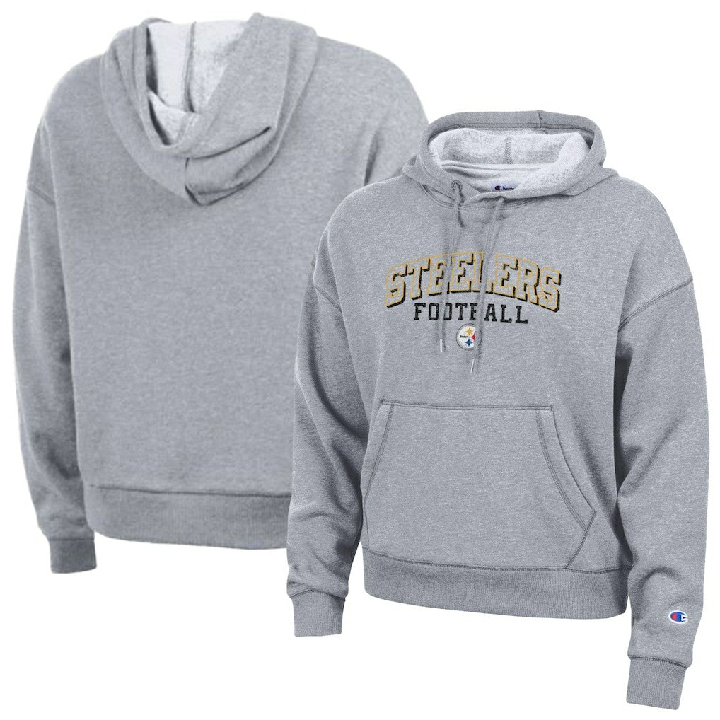 Pittsburgh Steelers Champion Women's Triumph Tri-Blend Hoodie - Gray - NFL