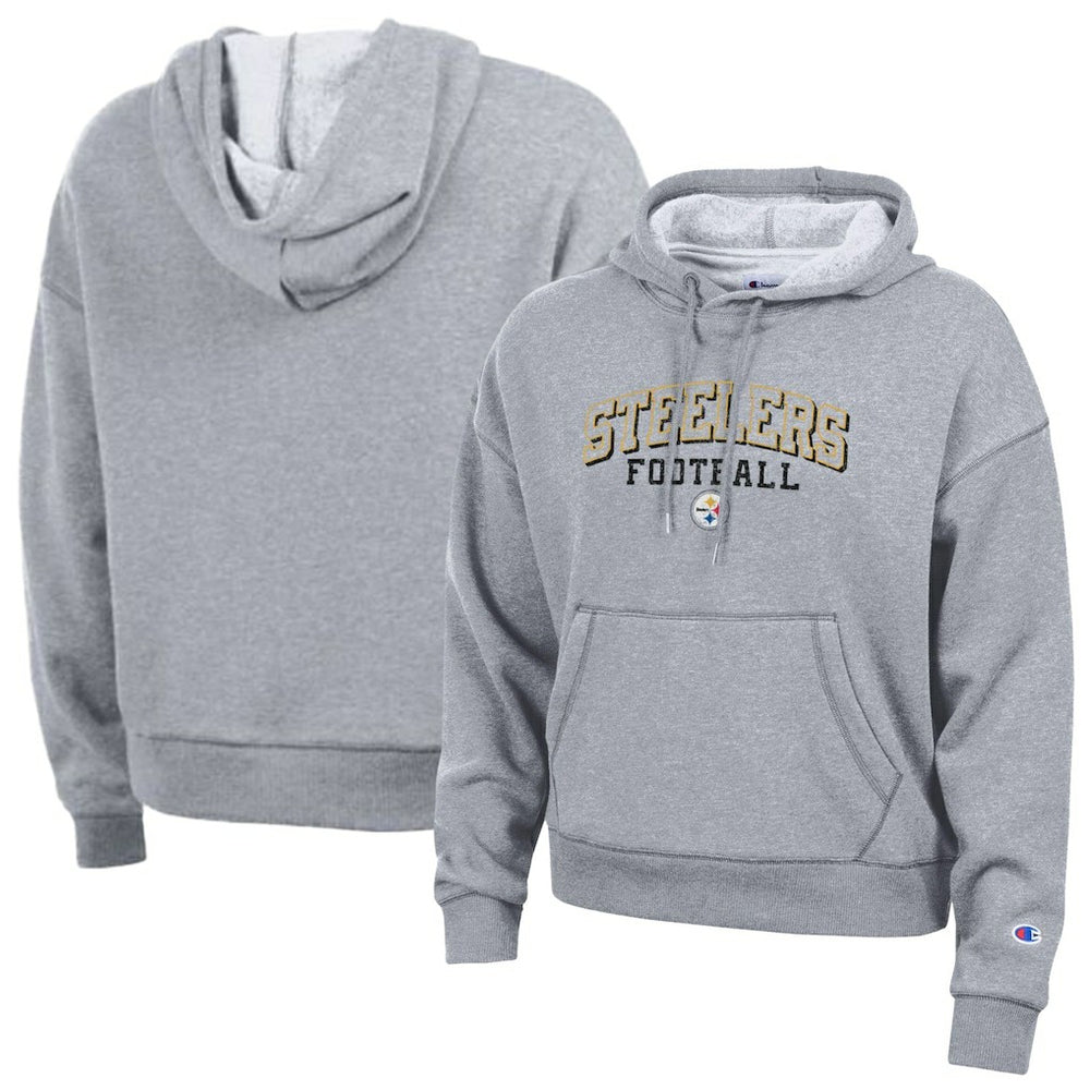 Pittsburgh Steelers Champion Women's Triumph Tri-Blend Hoodie - Gray - NFL