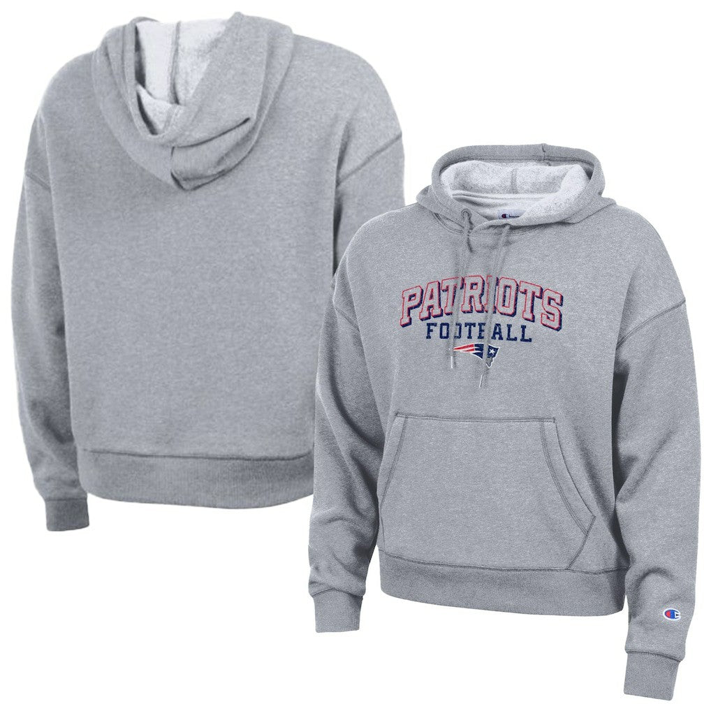 New England Patriots Champion Women's Triumph Tri-Blend Hoodie - Gray - NFL