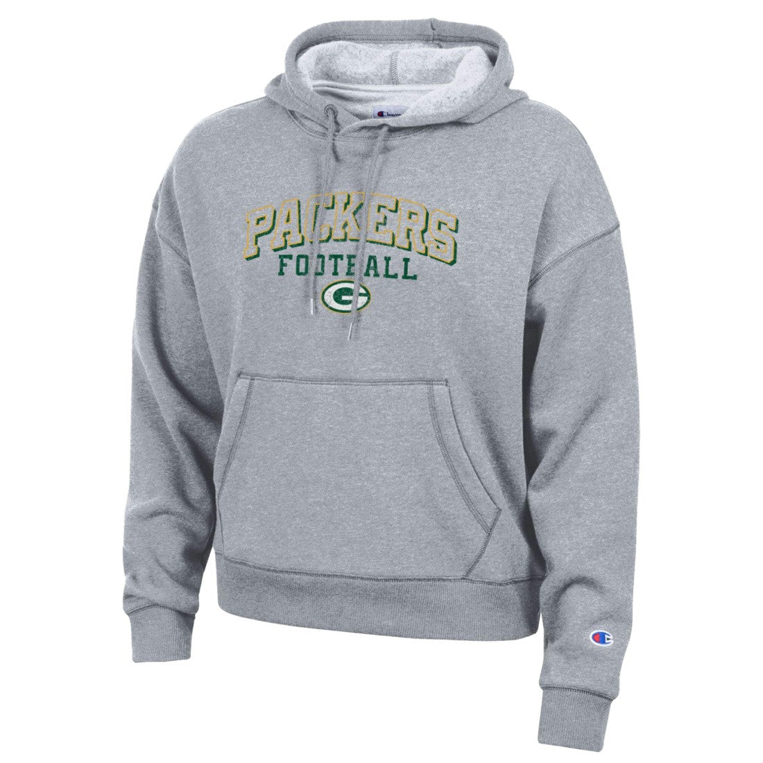 Green Bay Packers Champion Women's Triumph Tri-Blend Hoodie - Gray - NFL