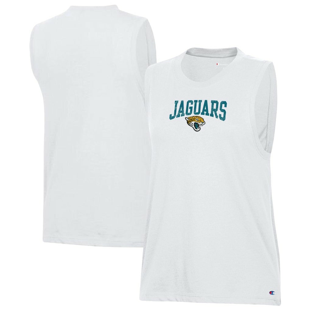 Jacksonville Jaguars Champion Women's Muscle Tank Top - White - NFL