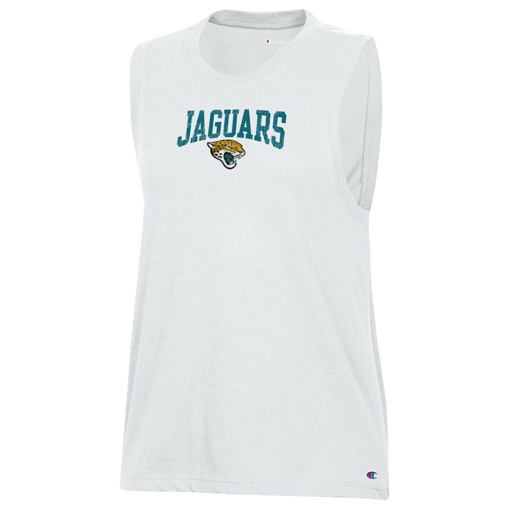 Jacksonville Jaguars Champion Women's Muscle Tank Top - White - NFL