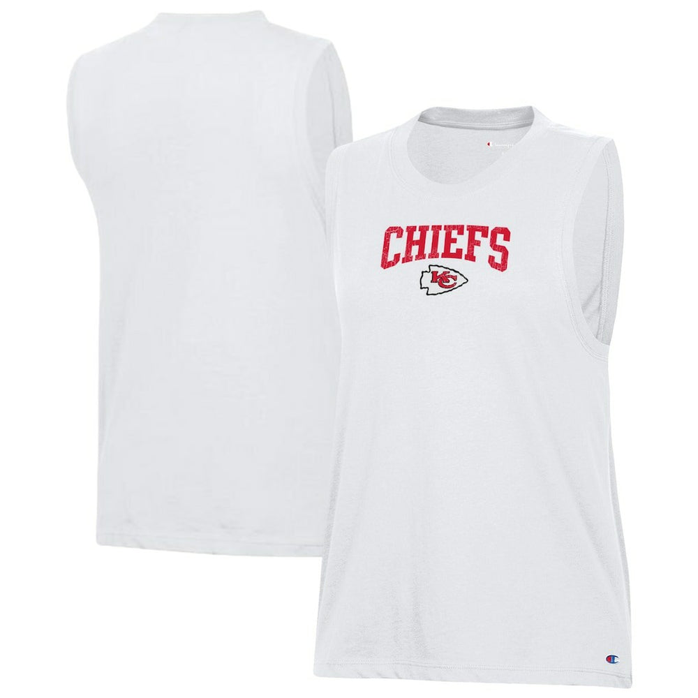 Kansas City Chiefs Champion Women's Muscle Tank Top - White - NFL