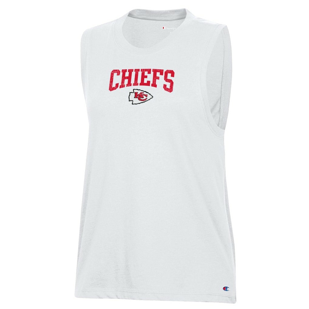 Kansas City Chiefs Champion Women's Muscle Tank Top - White - NFL