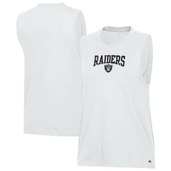 Las Vegas Raiders Champion Women's Muscle Tank Top - White - NFL