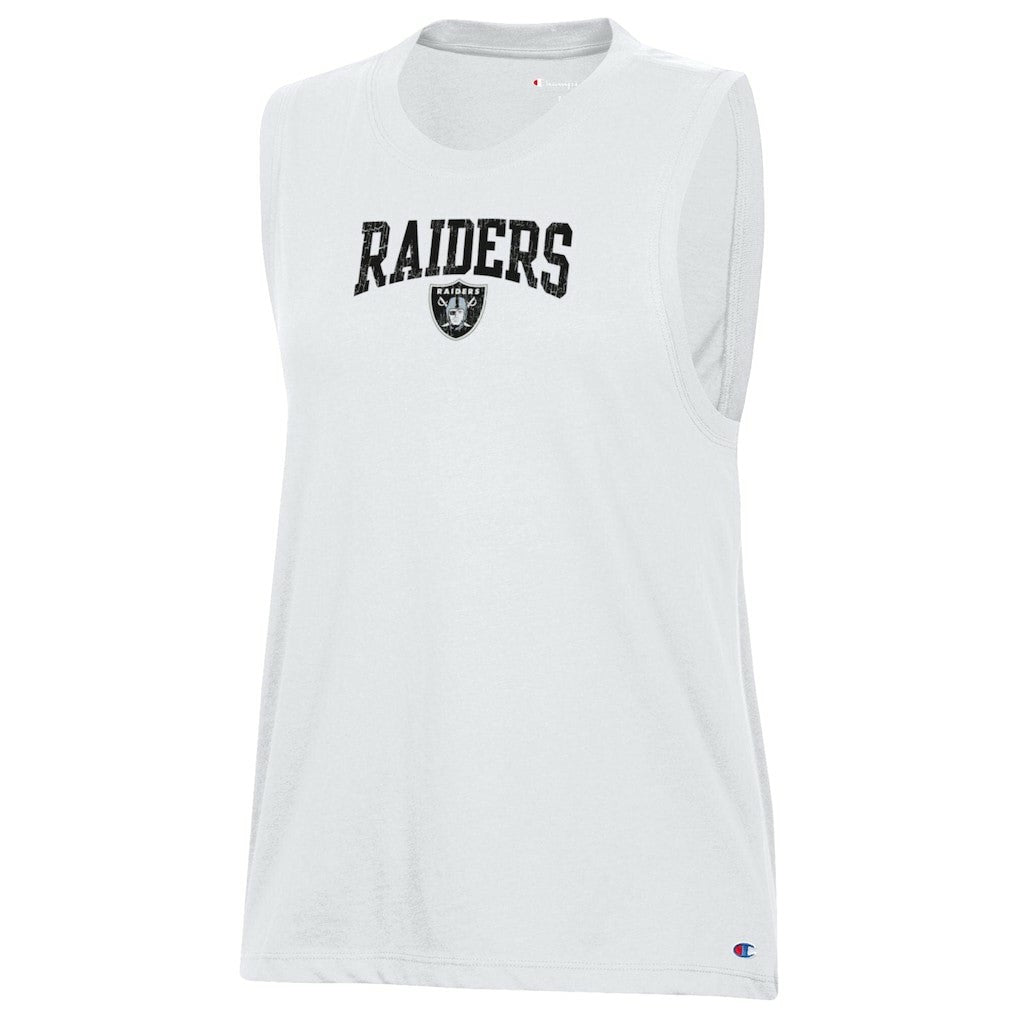 Las Vegas Raiders Champion Women's Muscle Tank Top - White - NFL
