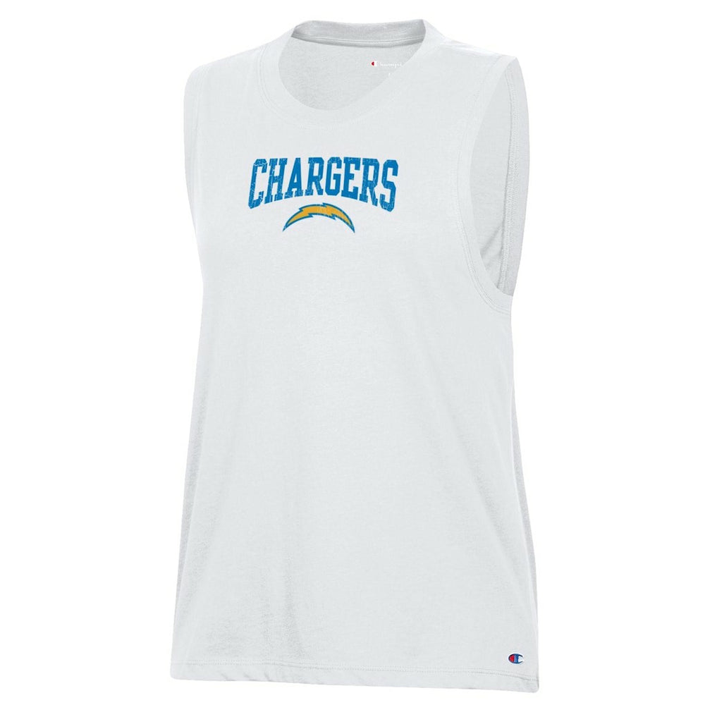 Los Angeles Chargers Champion Women's Muscle Tank Top - White - NFL