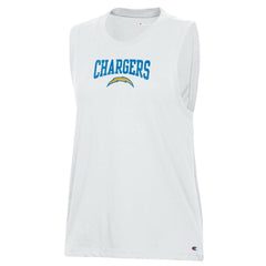 Los Angeles Chargers Champion Women's Muscle Tank Top - White - NFL