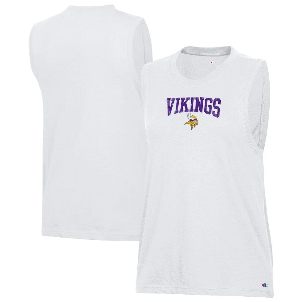 Minnesota Vikings Champion Women's Muscle Tank Top - White - NFL