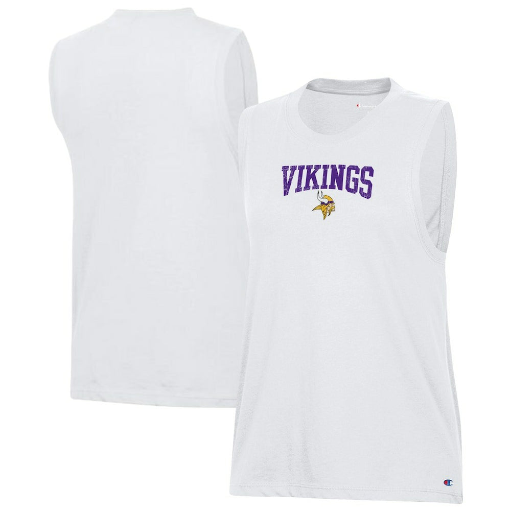Minnesota Vikings Champion Women's Muscle Tank Top - White - NFL