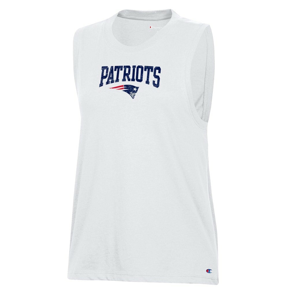 New England Patriots Champion Women's Muscle Tank Top - White - NFL