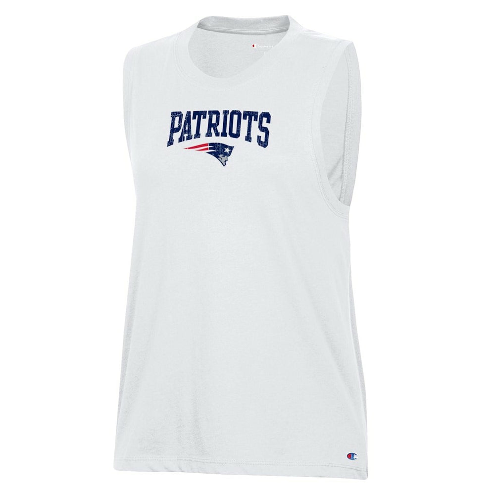 New England Patriots Champion Women's Muscle Tank Top - White - NFL