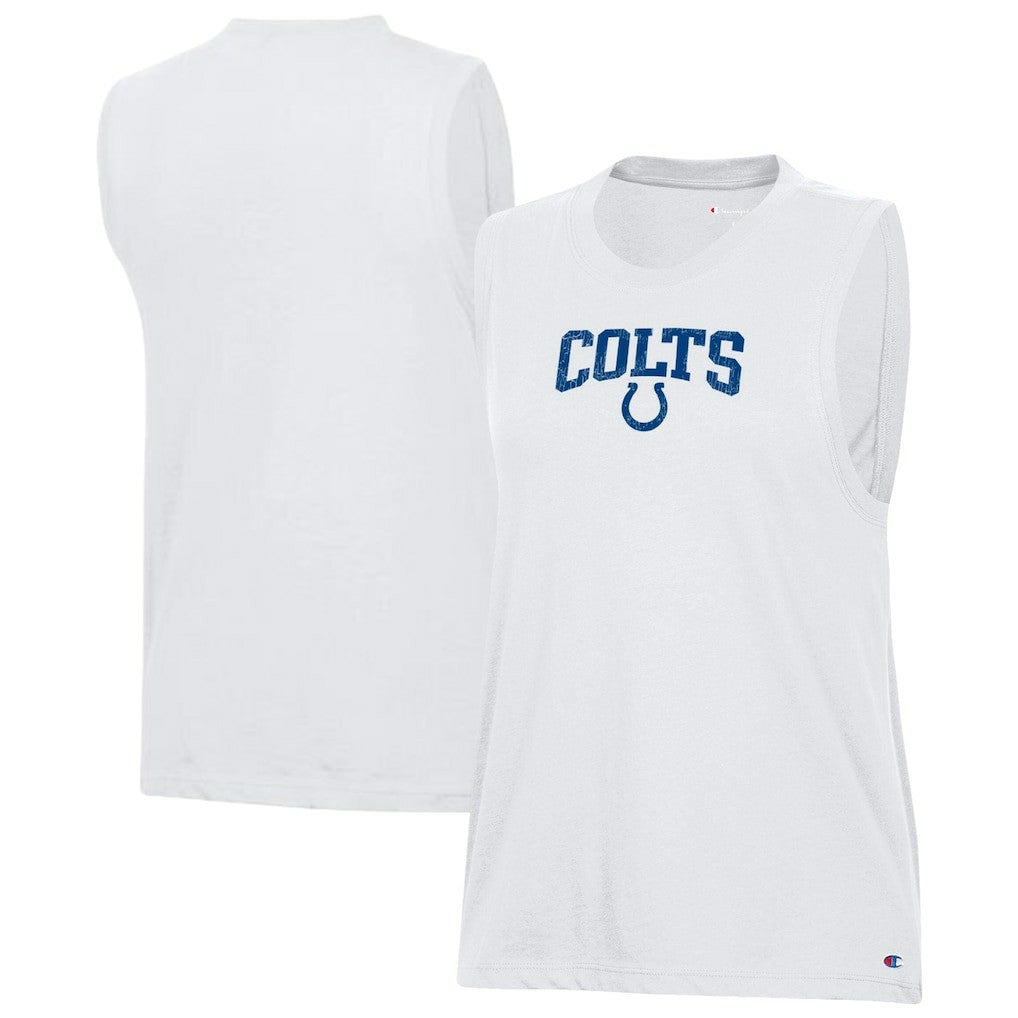 Indianapolis Colts Champion Women's Muscle Tank Top - White - NFL