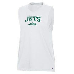 New York Jets Champion Women's Muscle Tank Top - White - NFL