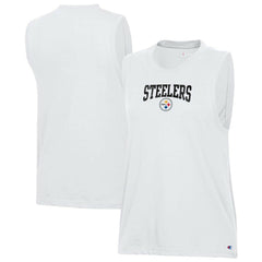Pittsburgh Steelers Champion Women's Muscle Tank Top - White - NFL