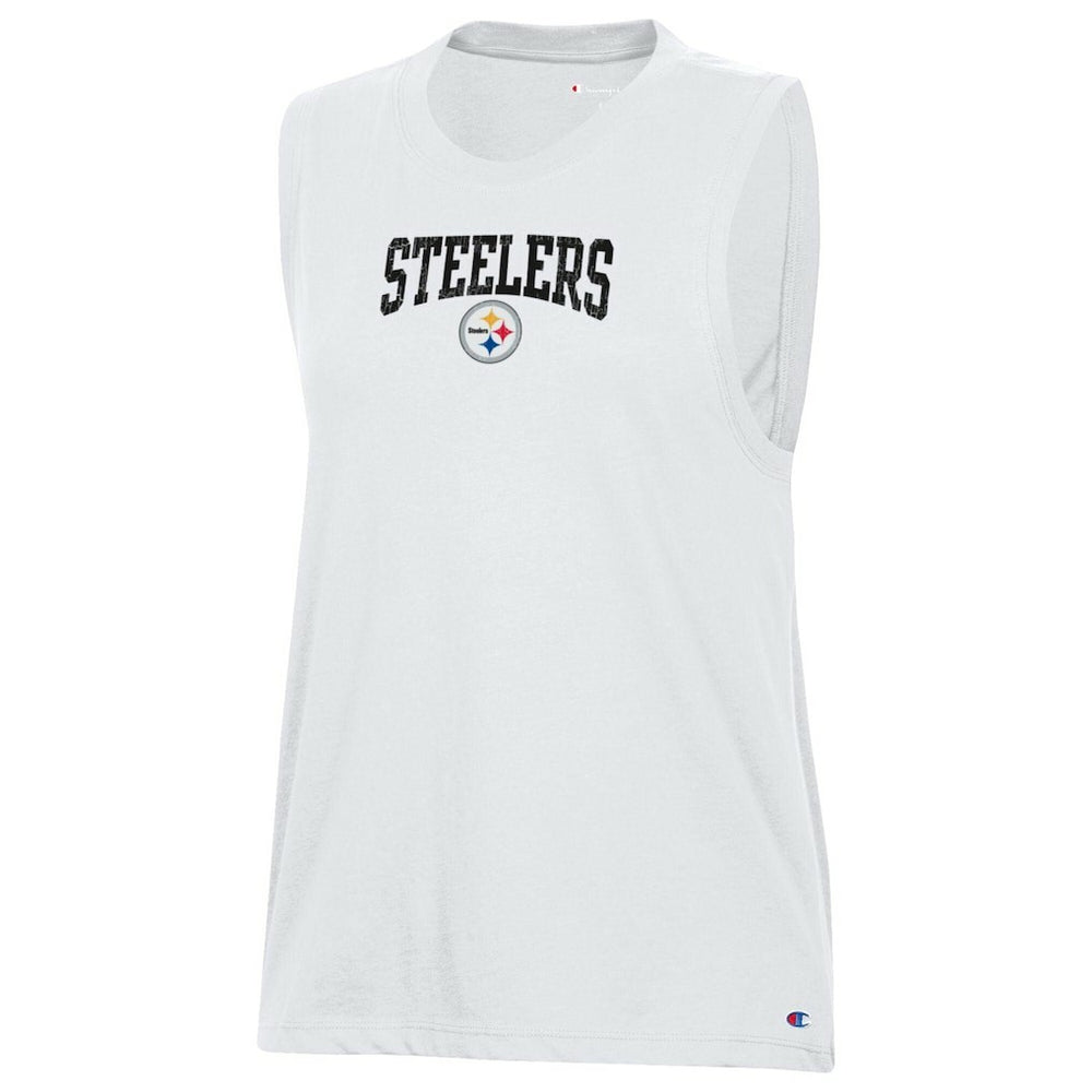 Pittsburgh Steelers Champion Women's Muscle Tank Top - White - NFL