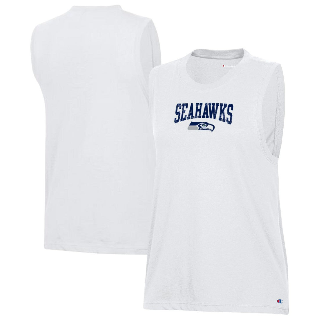 Seattle Seahawks Champion Women's Muscle Tank Top - White - NFL