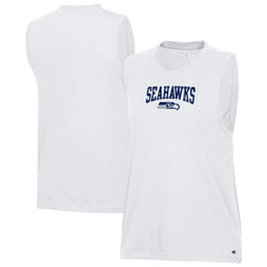 Seattle Seahawks Champion Women's Muscle Tank Top - White - NFL