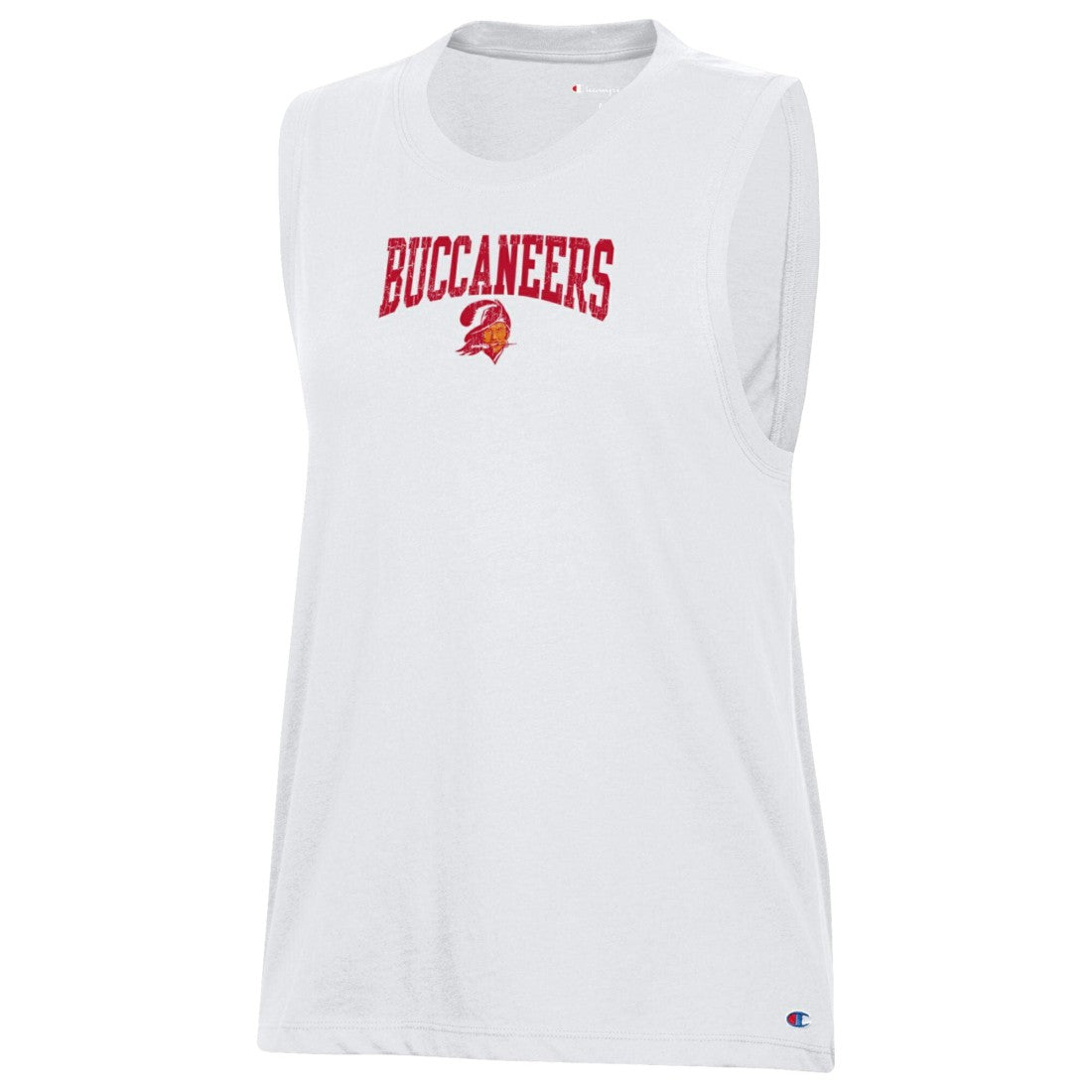 Tampa Bay Buccaneers Champion Women's Muscle Tank Top - White - NFL