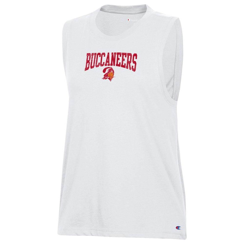 Tampa Bay Buccaneers Champion Women's Muscle Tank Top - White - NFL
