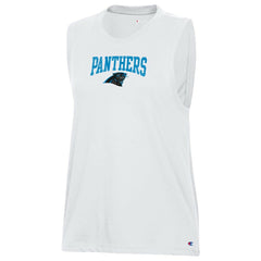Carolina Panthers Champion Women's Muscle Tank Top - White - NFL
