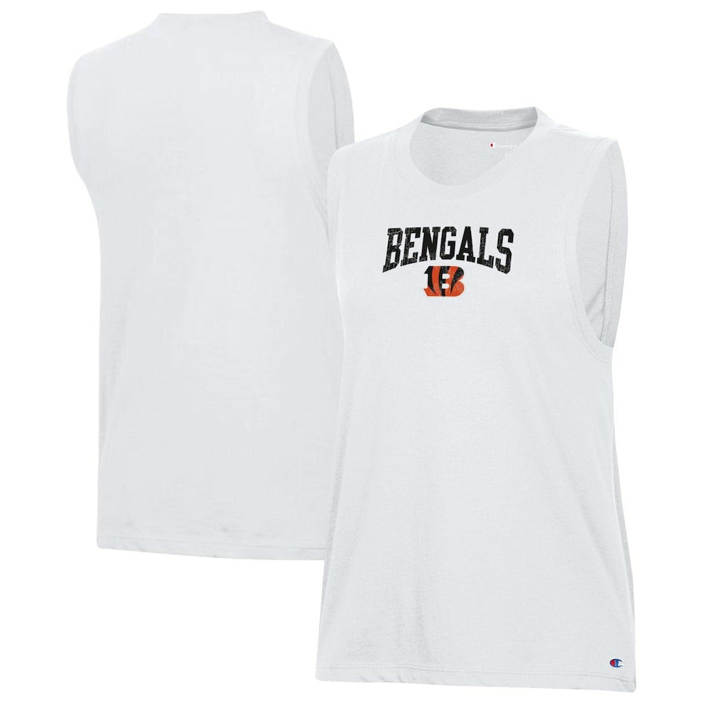 Cincinnati Bengals Champion Women's Muscle Tank Top - White - NFL