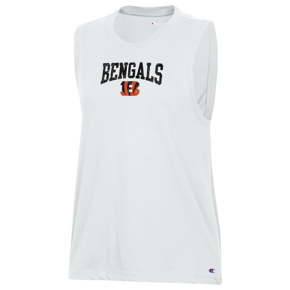 Cincinnati Bengals Champion Women's Muscle Tank Top - White - NFL