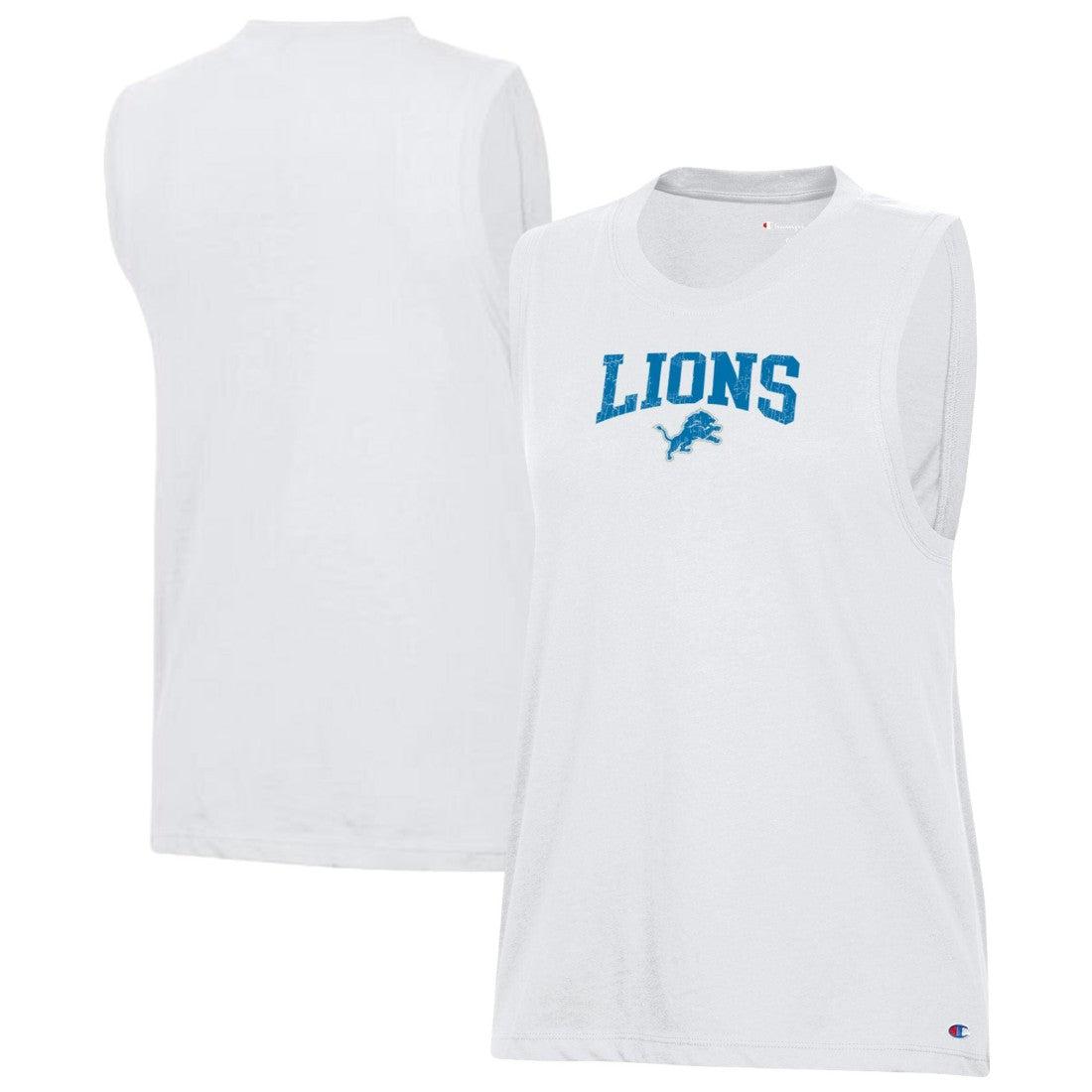 Detroit Lions Champion Women's Muscle Tank Top - White - NFL