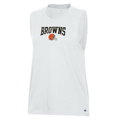 Cleveland Browns Champion Women's Muscle Tank Top - White - NFL