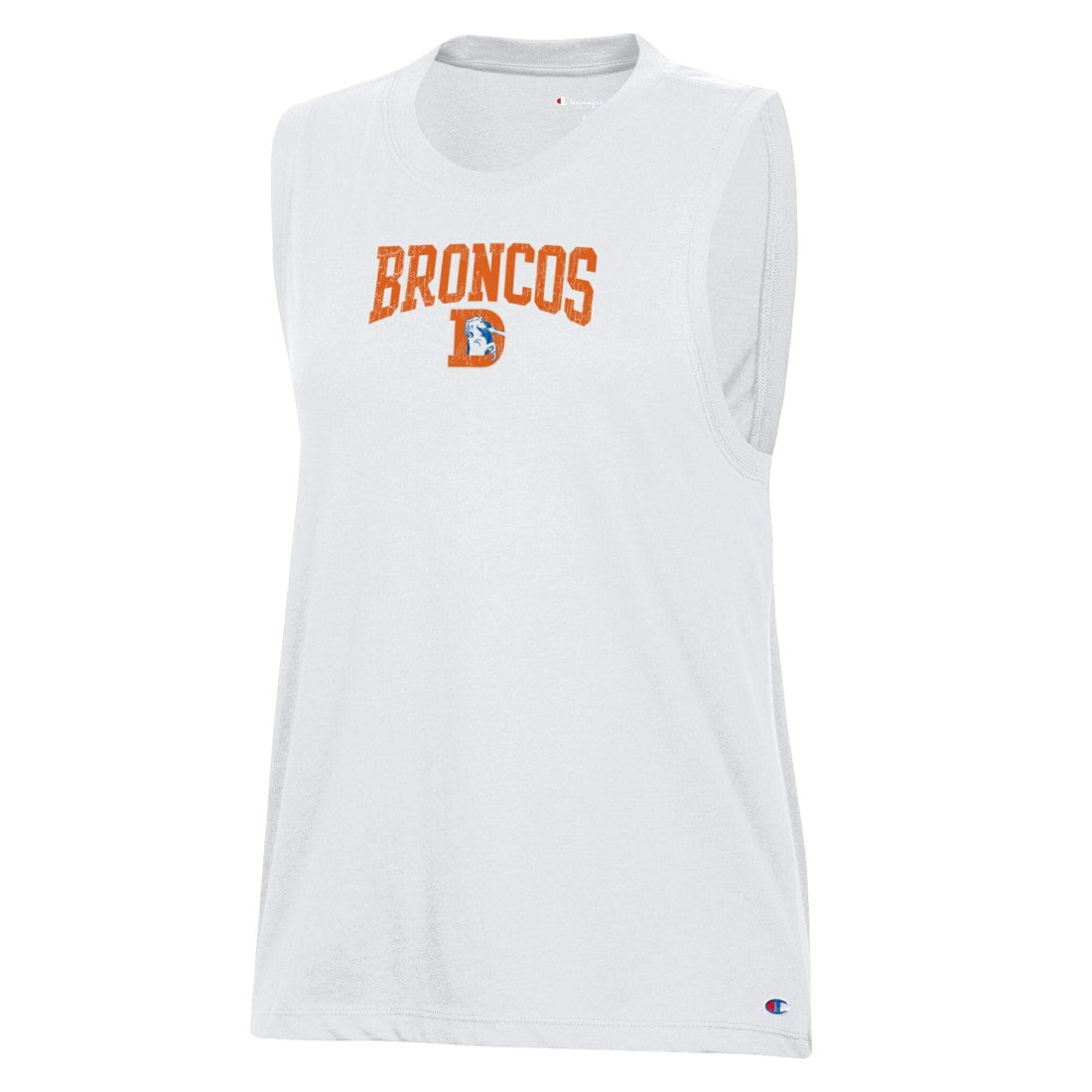 Denver Broncos Champion Women's Muscle Tank Top - White - NFL