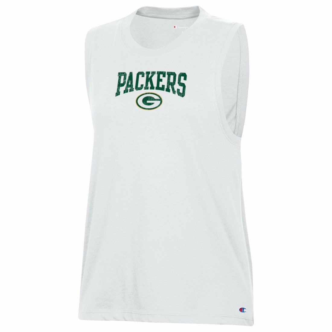 Green Bay Packers Champion Women's Muscle Tank Top - White - NFL