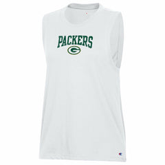 Green Bay Packers Champion Women's Muscle Tank Top - White - NFL