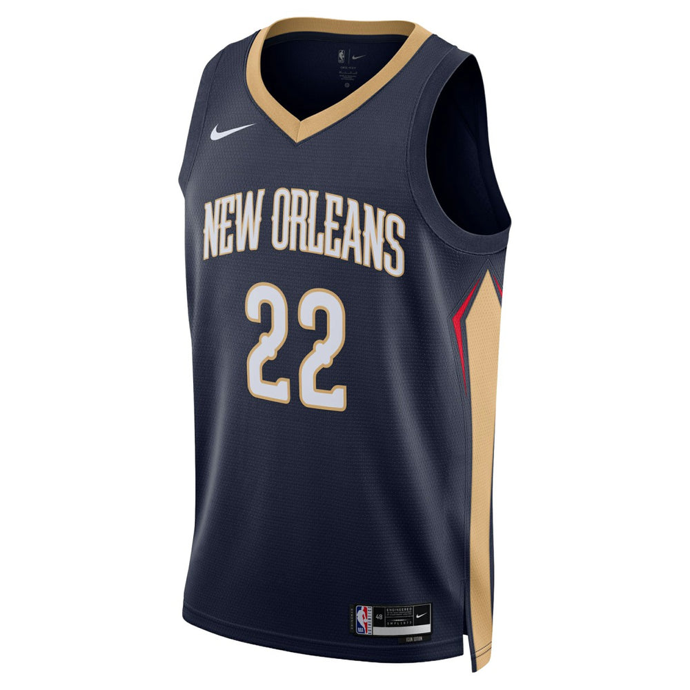 Nike Derik Queen New Orleans Pelicans Unisex Swingman Jersey Icon Edition Navy