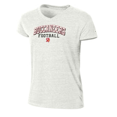 Tampa Bay Buccaneers Champion Women's Triumph Tri-Blend V-Neck T-Shirt - White - NFL