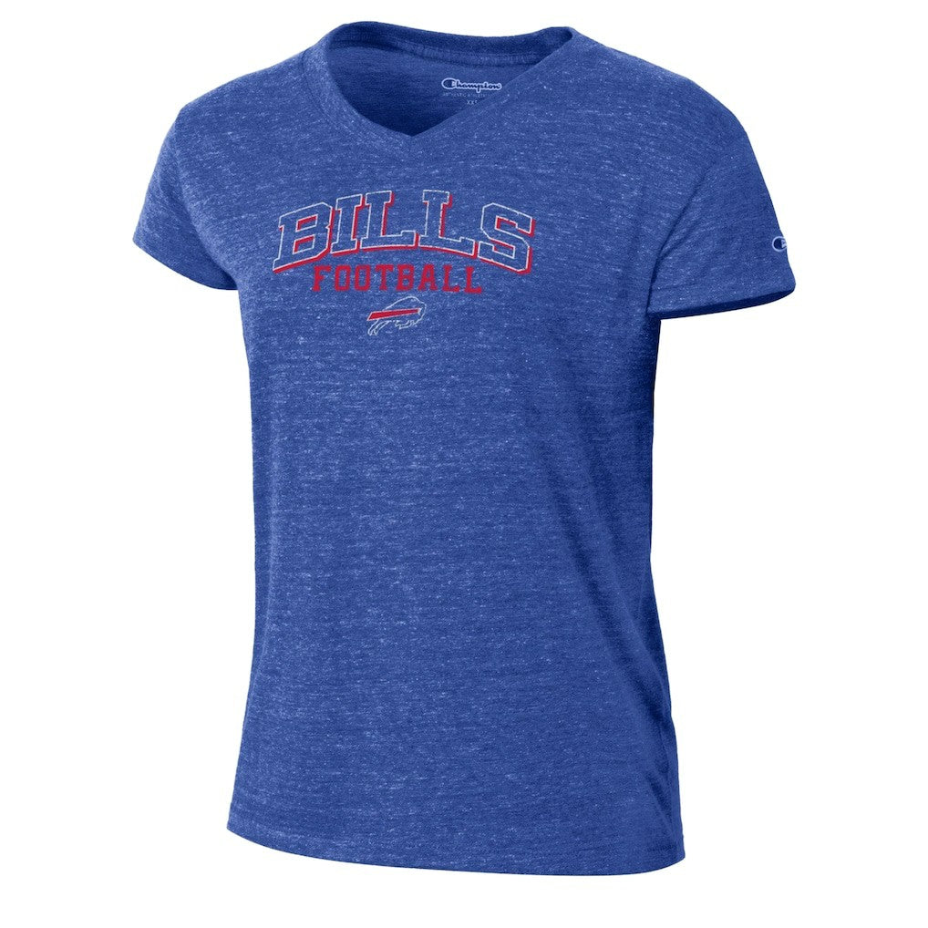 Buffalo Bills Champion Women's Triumph Tri-Blend V-Neck T-Shirt - Royal - NFL