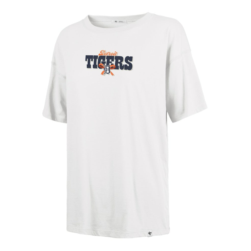 Detroit Tigers '47 Women's Bow & Banner Sadie T-Shirt for sale