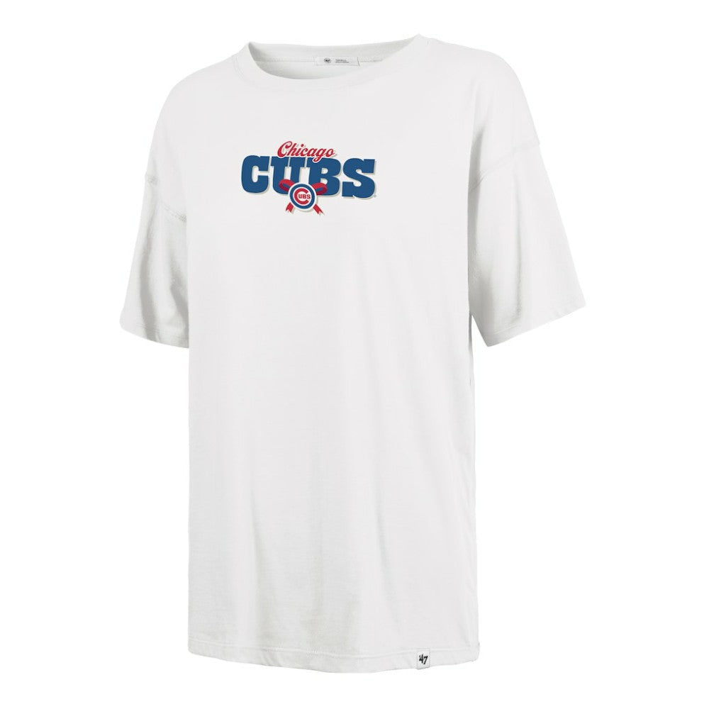 Chicago Cubs '47 Women's Bow & Banner Sadie T-Shirt Outlet