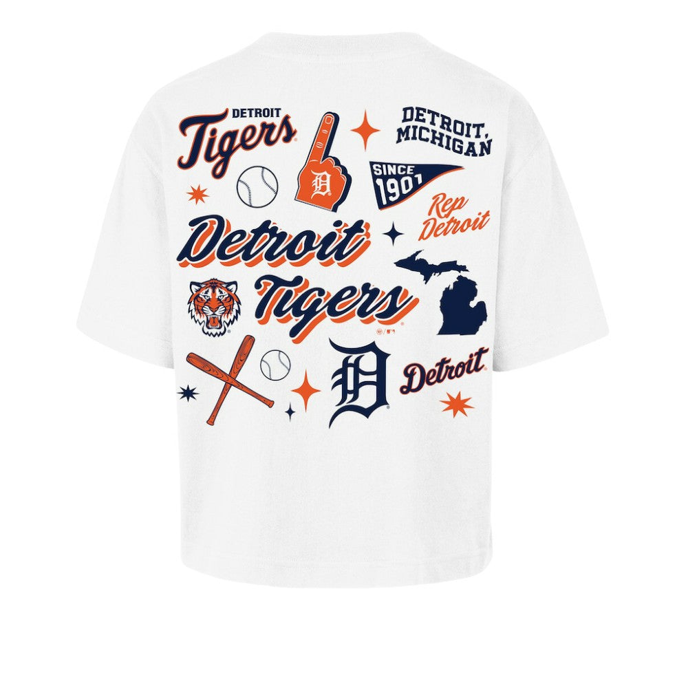 Detroit Tigers '47 Women's Collage Script Reed City T-Shirt Near Me