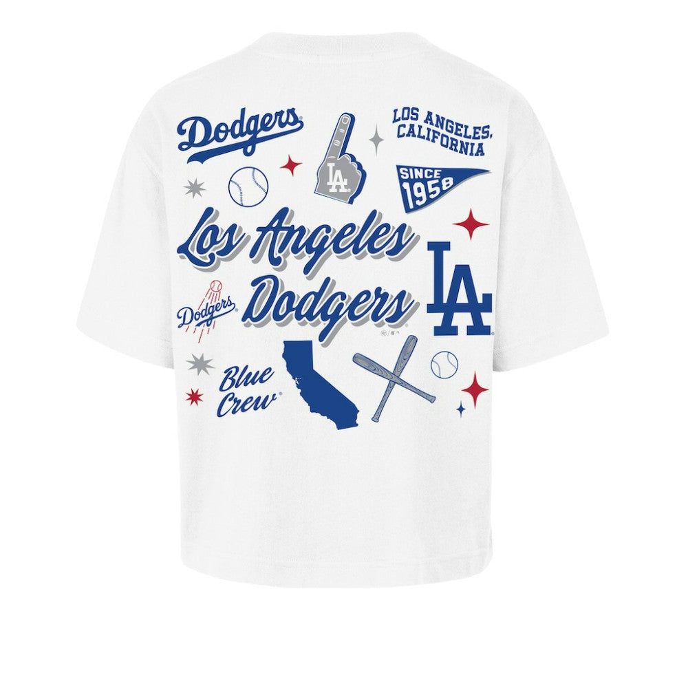 Los Angeles Dodgers '47 Women's Collage Script Reed City T-Shirt Sale
