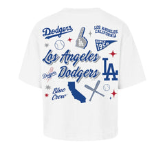 Los Angeles Dodgers '47 Women's Collage Script Reed City T-Shirt Sale
