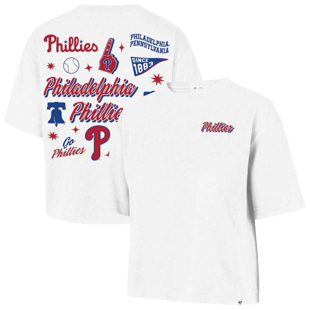 Philadelphia Phillies '47 Women's Collage Script Reed City T-Shirt Discount