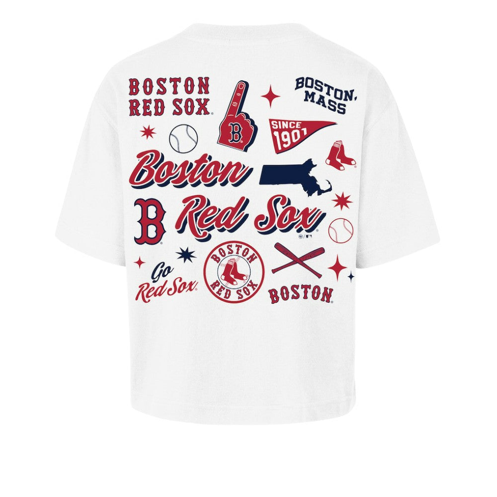 Boston Red Sox '47 Women's Collage Script Reed City T-Shirt Outlet