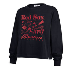 Boston Red Sox '47 Women's Team Collage Sydney Long Sleeve T-Shirt Outlet