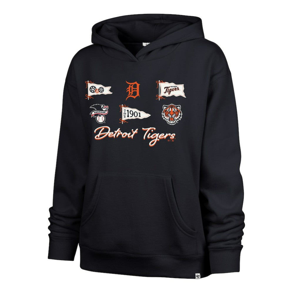 Detroit Tigers '47 Women's Bow & Banners Naomi Hoodie for sale