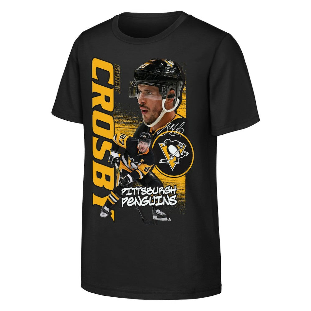 Sidney Crosby Pittsburgh Penguins Outerstuff Youth Playmaker T-Shirt - Black | NHL online