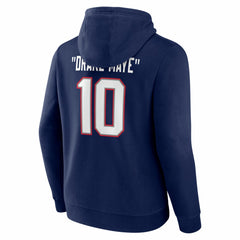 Drake Maye New England Patriots Nickname Hoodie - Navy - NFL